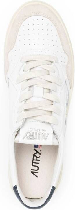 Autry Medalist Low Leren Suède Sneakers White Heren