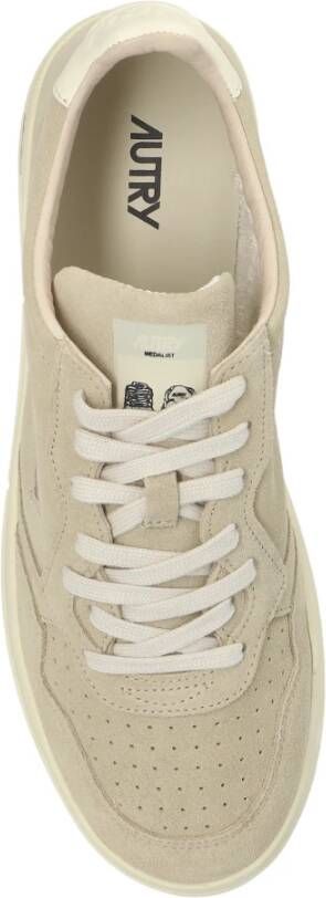 Autry Sneakers van leer en suède met logo - Foto 5