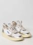 Autry Metallic Goud Leren Sneakers White Dames - Thumbnail 5