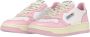 Autry Witte en Roze Lage Leren Sneakers Witte Roze Leren Sneakers voor Dames Multicolor White Dames - Thumbnail 48