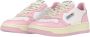 Autry Witte en Roze Lage Leren Sneakers Witte Roze Leren Sneakers voor Dames Multicolor White Dames - Thumbnail 64