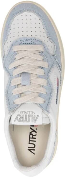 Autry Medalist Wit Grijs Leren Sneakers Multicolor Dames