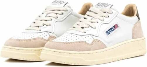 Autry Medalist Witte Leren Sneakers Multicolor Heren