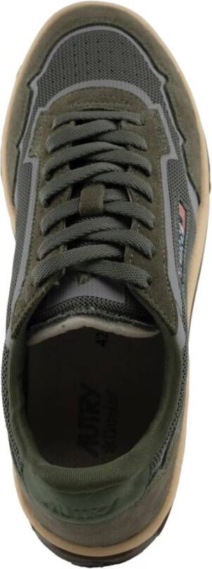 Autry Mesh en Suède Sneakers Green Heren