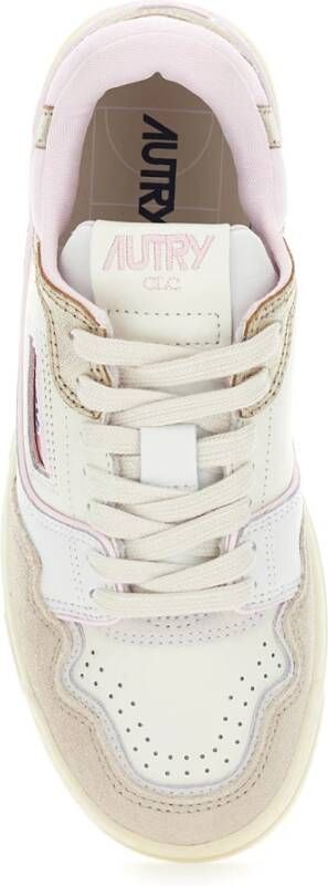Autry Multicolor Lage Top Sneakers met Geperforeerde Neus Multicolor Dames