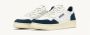 Autry Oceaanblauwe Leren Sneakers White Heren - Thumbnail 2