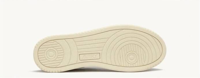 Autry Oceaanblauwe Leren Sneakers White Heren