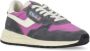 Autry Paarse Leren Sneakers met Suède Inzetstukken Multicolor Dames - Thumbnail 3