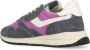 Autry Paarse Leren Sneakers met Suède Inzetstukken Multicolor Dames - Thumbnail 4