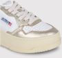 Autry Platform Leren Sneakers Paneel Ontwerp Multicolor Dames - Thumbnail 35