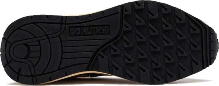 Autry Reelwind Lage Sneakers in Beige en Groen
