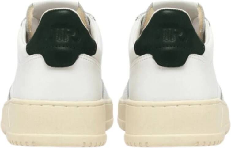 Autry Retro-geïnspireerde witte leren sneakers White Heren