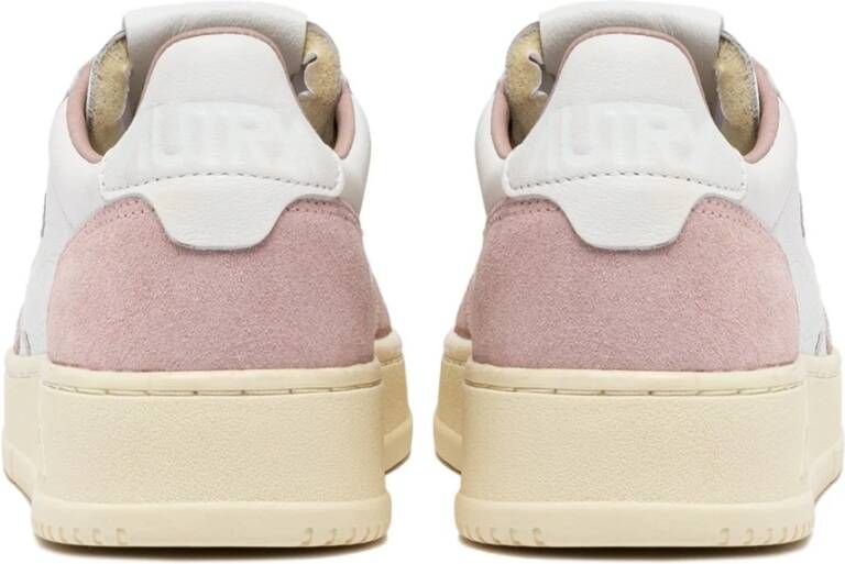 Autry Retro Medalist Wit Roze Sneakers