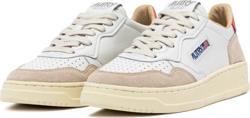 Autry Retro Medalist Wit Roze Sneakers Multicolor Dames