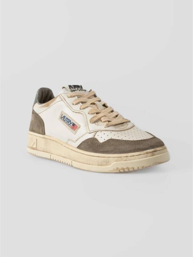 Autry Retrostijl Sneakers met Vintage Look Brown Heren