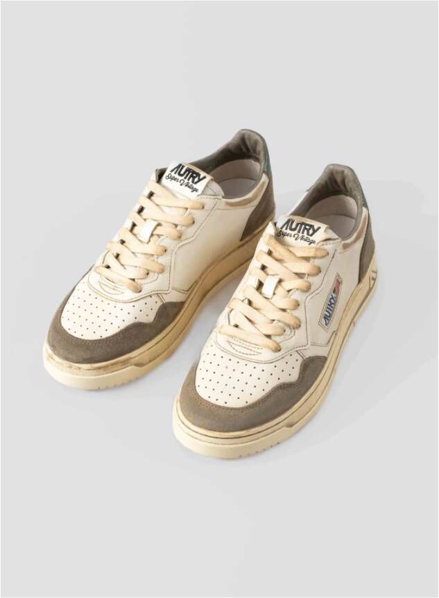 Autry Retrostijl Sneakers met Vintage Look Brown Heren