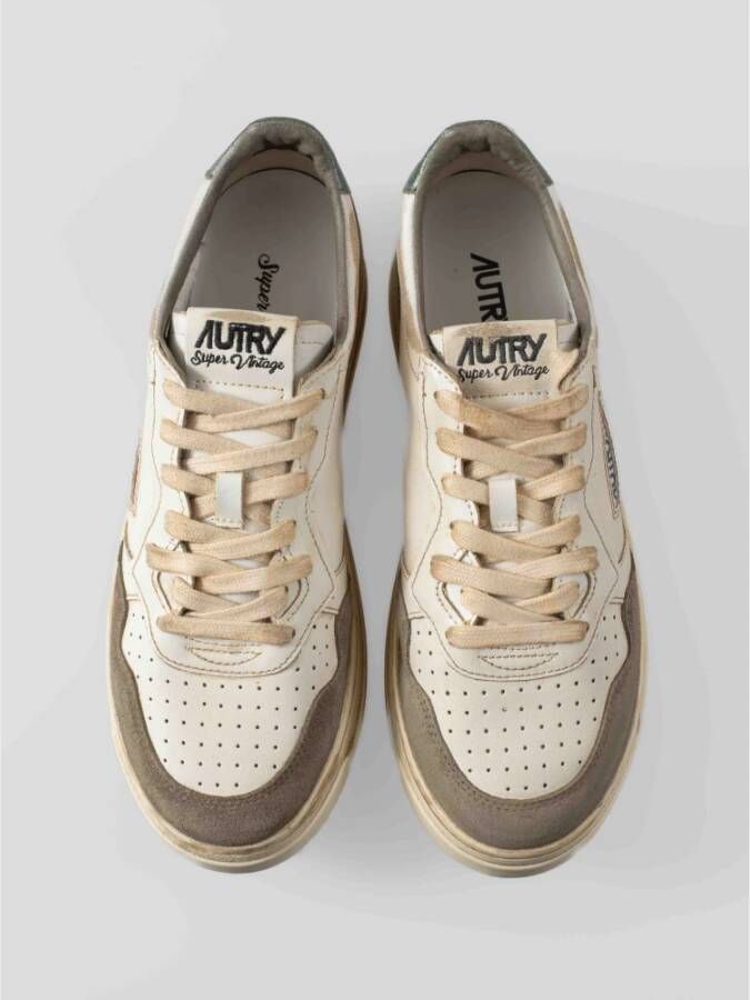 Autry Retrostijl Sneakers met Vintage Look Brown Heren
