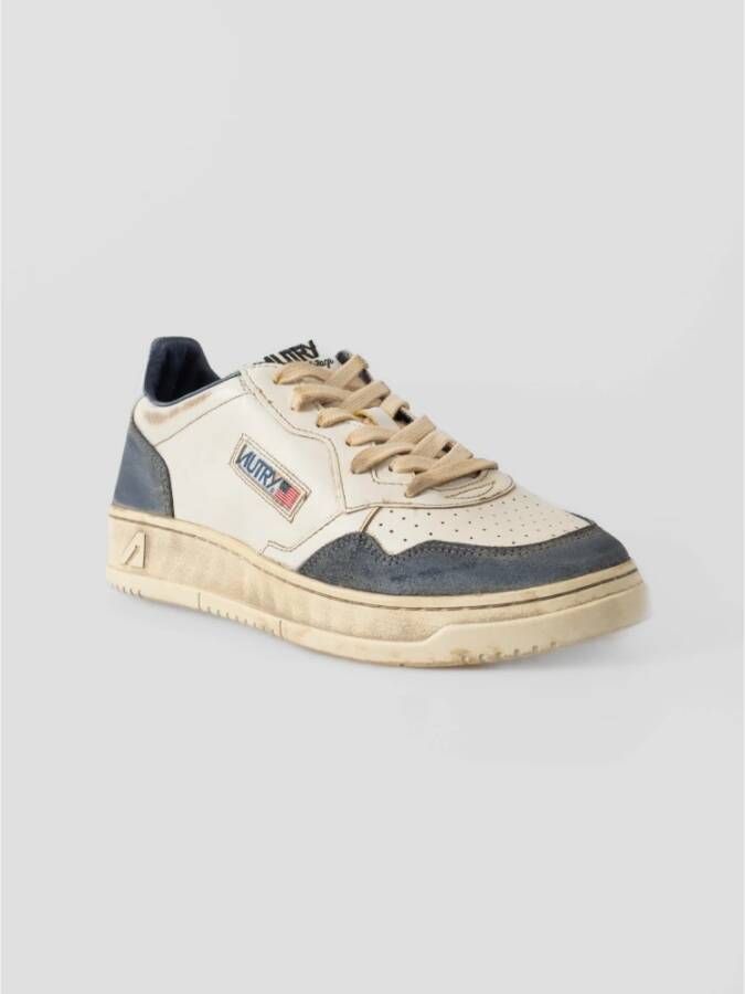 Autry Retrostijl Sneakers met Vintage Look White Heren
