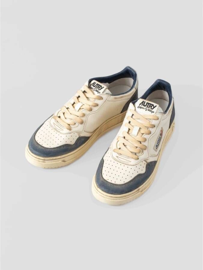 Autry Retrostijl Sneakers met Vintage Look White Heren