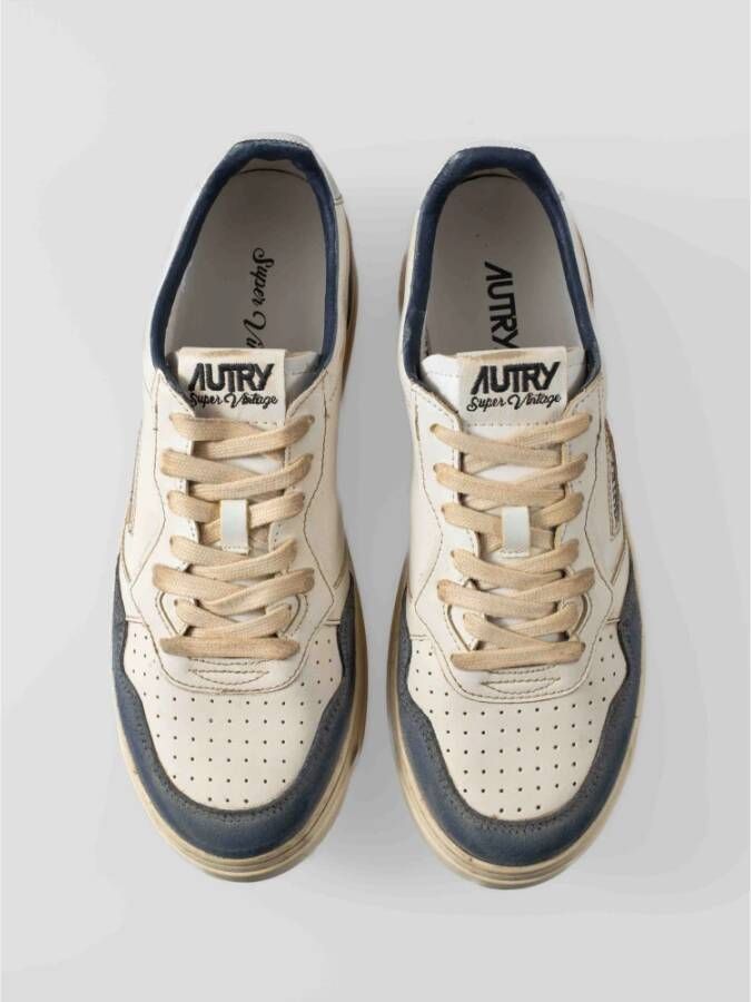 Autry Retrostijl Sneakers met Vintage Look White Heren