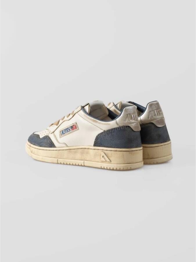 Autry Retrostijl Sneakers met Vintage Look White Heren