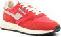 Autry Rode en witte jersey sneakers met suède patches Red Dames - Thumbnail 2