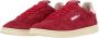 Autry Lage Platte Suède Sneaker met Contrasterende Hiel Red Dames - Thumbnail 8