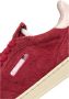 Autry Lage Platte Suède Sneaker met Contrasterende Hiel Red Dames - Thumbnail 12