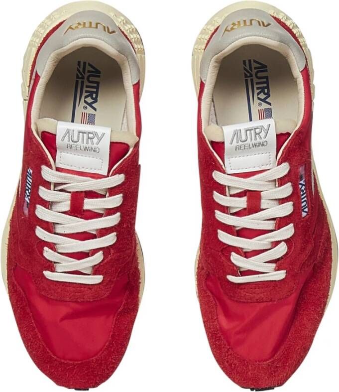 Autry Rode Sneakers Verhoog Stijl Comfort