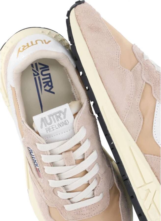 Autry Roze Suède Sneakers voor Vrouwen
