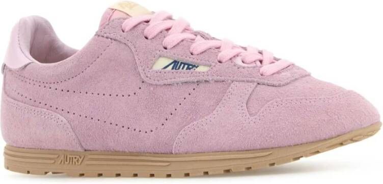 Autry Roze suède Windspin sneakers