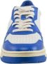 Autry Lage Leren Sneakers in Vintage Stijl Prins Blauw Multicolor - Thumbnail 14