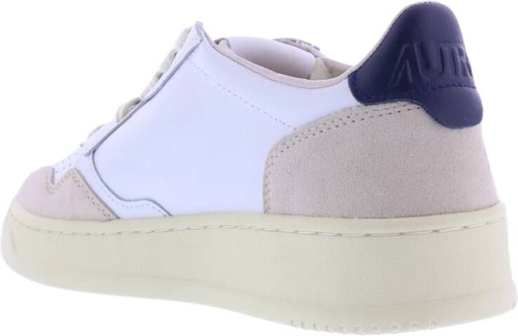 Autry 01 Low Dames Leder Suede Sneakers Wit Dames