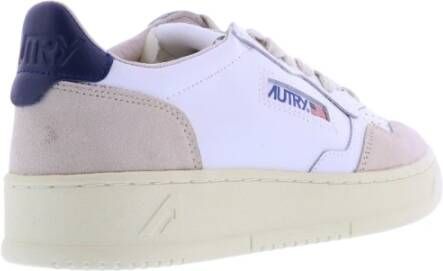 Autry 01 Low Dames Leder Suede Sneakers Wit Dames