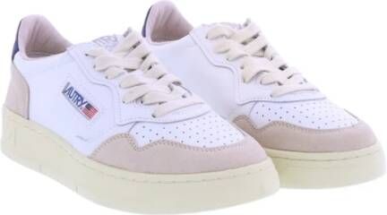 Autry 01 Low Dames Leder Suede Sneakers Wit Dames