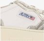 Autry Witte Platina Leren Sneakers Vintage-geïnspireerd Wit Dames - Thumbnail 14