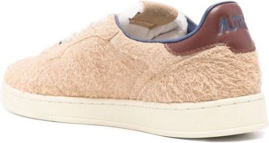 Autry Beige Suède Sneaker met Distressed Effect Beige Heren