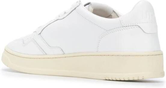 Autry Witte lederen medaillewinnaar sneakers Beige Heren