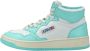 Autry Blauw en witte enkelsneakers met uniek design Blauw Dames - Thumbnail 5