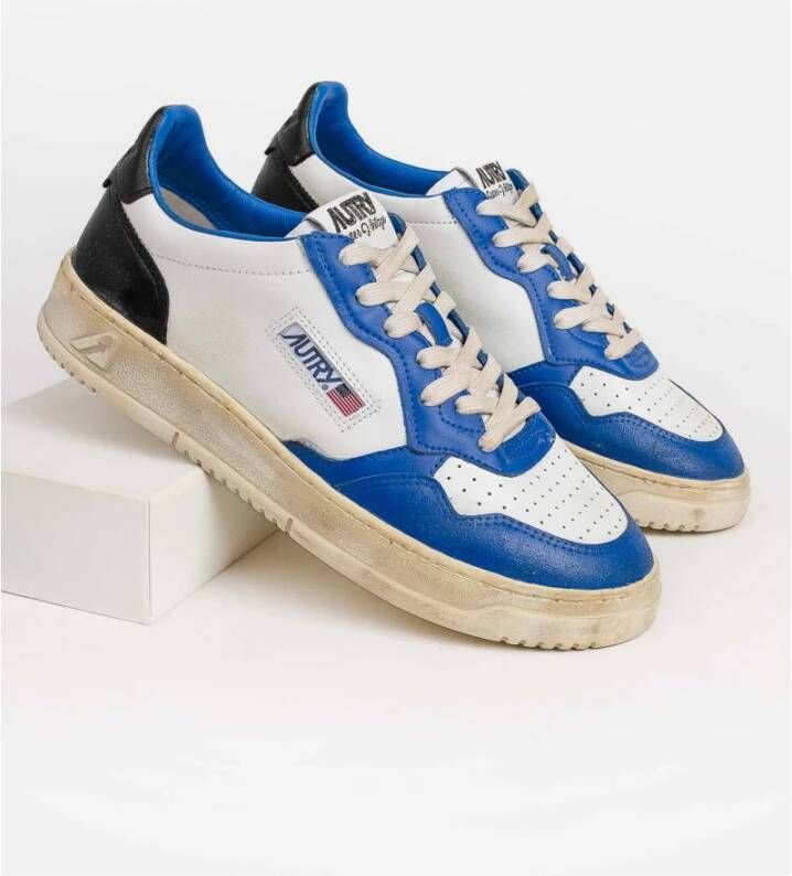 Autry Avlm Sv10 Leren Sneakers Blauw Heren