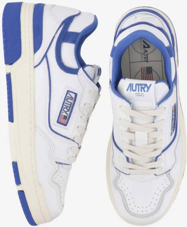 Autry Leren en suède sneakers Blauw Heren