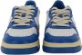 Autry Lage Leren Sneakers in Vintage Stijl Prins Blauw Multicolor - Thumbnail 5