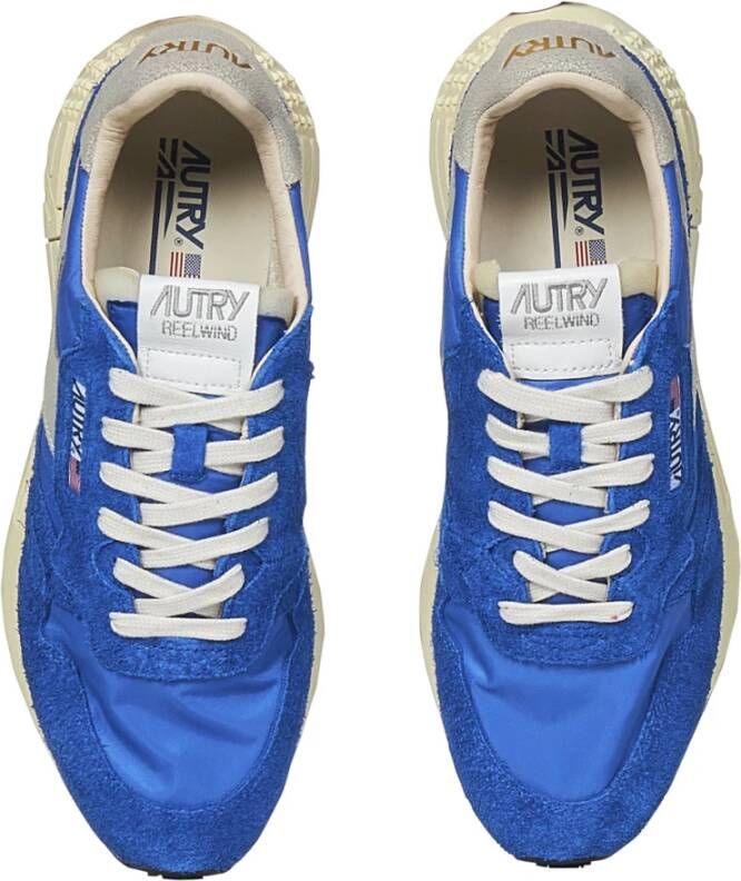 Autry Blauwe Sneakers Reelwind LOW Blue Heren