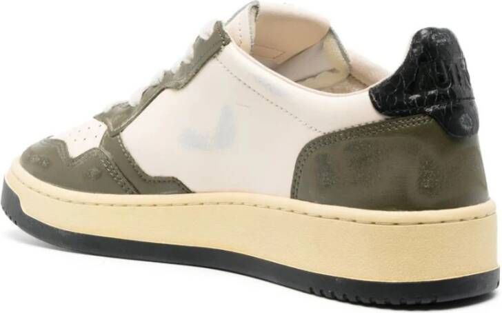 Autry Sup Vint Low Leren Sneakers Bruin Heren