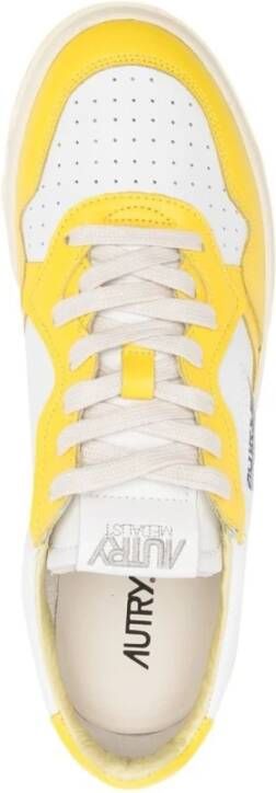Autry Twee-Tone Medalist Sneakers Geel Heren