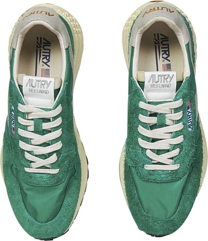 Autry Groene Suède Sneakers Green Heren