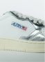 Autry Witte Leren Sneakers met Zilveren Details White Dames - Thumbnail 4