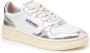 Autry Kleurrijke Leren Sneaker met Reflecterend Label Gray Dames - Thumbnail 12
