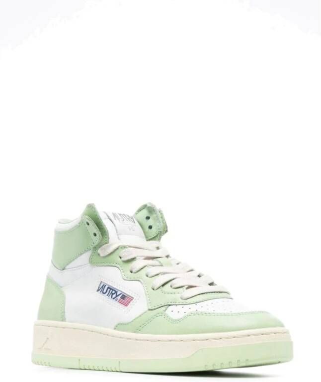 Autry Leren Sneakers Groen Dames