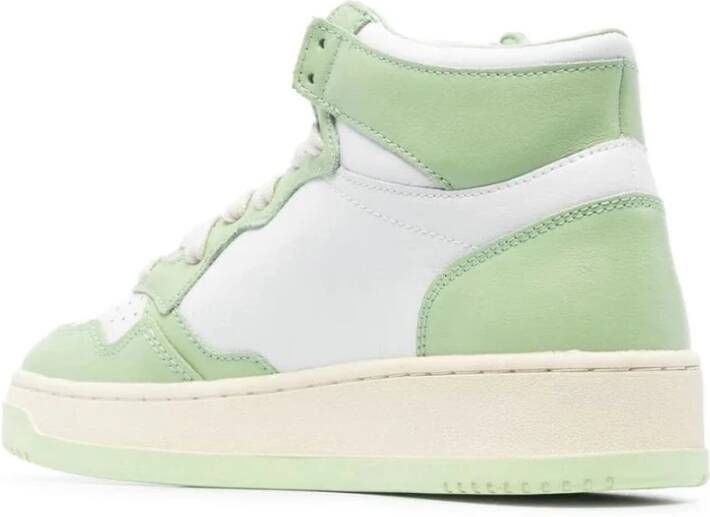 Autry Leren Sneakers Groen Dames